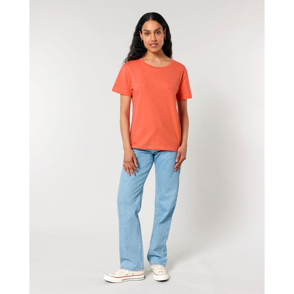 T Shirt Donna Con Scollo Tondo Ampio Stella Serena - personalizzabile con logo