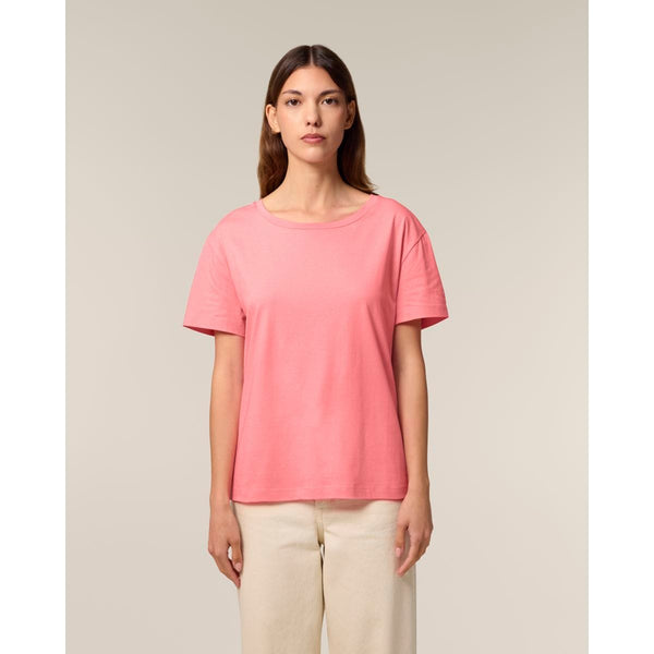 T Shirt Donna Con Scollo Tondo Ampio Stella Serena - personalizzabile con logo