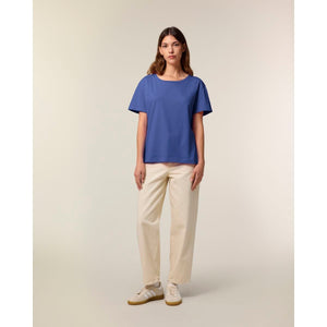 T Shirt Donna Con Scollo Tondo Ampio Stella Serena - personalizzabile con logo