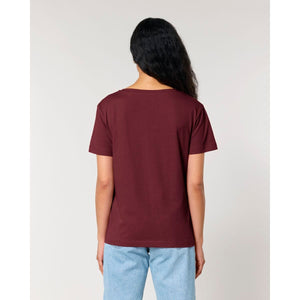 T Shirt Donna Con Scollo Tondo Ampio Stella Serena - personalizzabile con logo