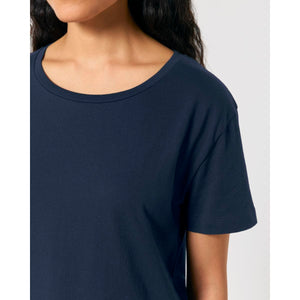T Shirt Donna Con Scollo Tondo Ampio Stella Serena - personalizzabile con logo
