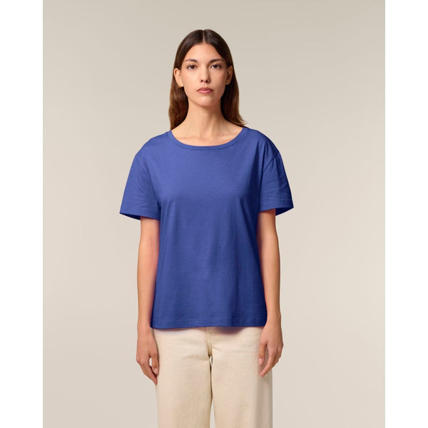 T Shirt Donna Con Scollo Tondo Ampio Stella Serena - personalizzabile con logo