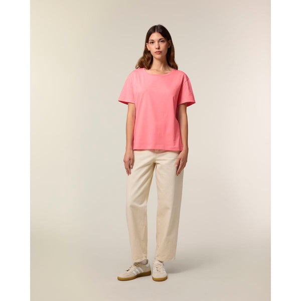 T Shirt Donna Con Scollo Tondo Ampio Stella Serena - personalizzabile con logo
