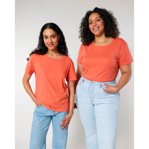 T Shirt Donna Con Scollo Tondo Ampio Stella Serena - personalizzabile con logo