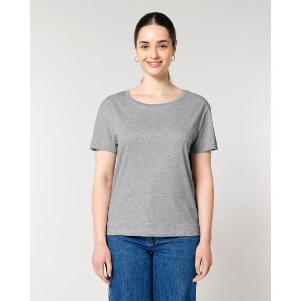 T Shirt Donna Con Scollo Tondo Ampio Stella Serena - personalizzabile con logo
