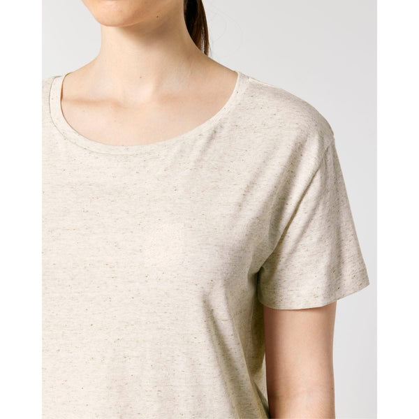 T Shirt Donna Con Scollo Tondo Ampio Stella Serena - personalizzabile con logo