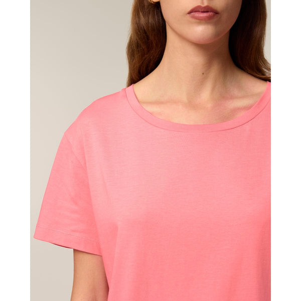 T Shirt Donna Con Scollo Tondo Ampio Stella Serena - personalizzabile con logo