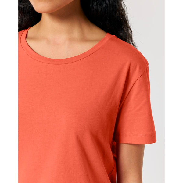 T Shirt Donna Con Scollo Tondo Ampio Stella Serena - personalizzabile con logo