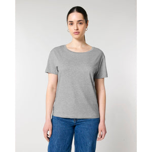 T Shirt Donna Con Scollo Tondo Ampio Stella Serena - personalizzabile con logo
