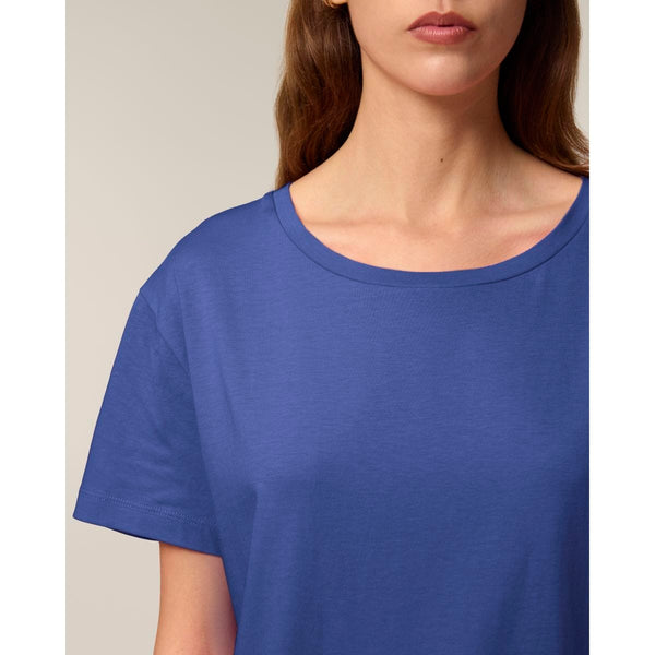 T Shirt Donna Con Scollo Tondo Ampio Stella Serena - personalizzabile con logo