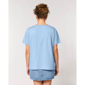 T Shirt Donna Con Scollo Tondo Ampio Stella Serena - personalizzabile con logo