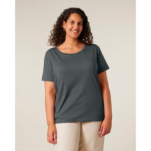 T Shirt Donna Con Scollo Tondo Ampio Stella Serena - personalizzabile con logo