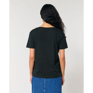 T Shirt Donna Con Scollo Tondo Ampio Stella Serena - personalizzabile con logo