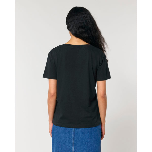 T Shirt Donna Con Scollo Tondo Ampio Stella Serena - personalizzabile con logo