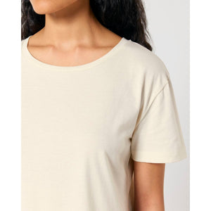 T Shirt Donna Con Scollo Tondo Ampio Stella Serena - personalizzabile con logo
