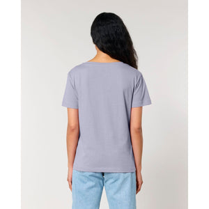 T Shirt Donna Con Scollo Tondo Ampio Stella Serena - personalizzabile con logo