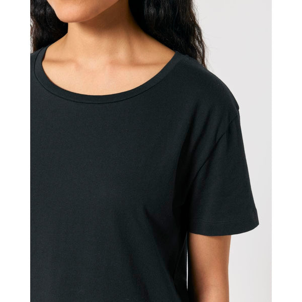 T Shirt Donna Con Scollo Tondo Ampio Stella Serena - personalizzabile con logo