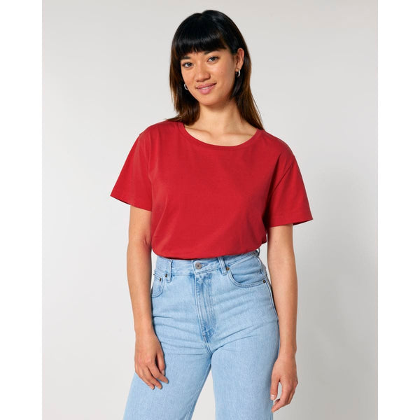 T Shirt Donna Con Scollo Tondo Ampio Stella Serena - personalizzabile con logo