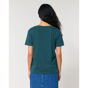 T Shirt Donna Con Scollo Tondo Ampio Stella Serena - personalizzabile con logo