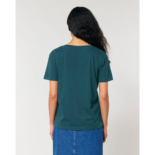 T Shirt Donna Con Scollo Tondo Ampio Stella Serena - personalizzabile con logo
