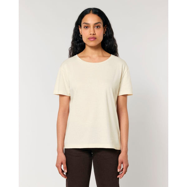 T Shirt Donna Con Scollo Tondo Ampio Stella Serena - personalizzabile con logo
