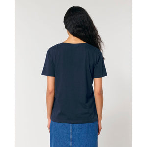 T Shirt Donna Con Scollo Tondo Ampio Stella Serena - personalizzabile con logo