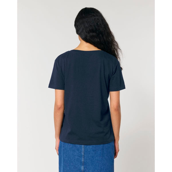 T Shirt Donna Con Scollo Tondo Ampio Stella Serena - personalizzabile con logo