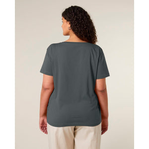 T Shirt Donna Con Scollo Tondo Ampio Stella Serena - personalizzabile con logo