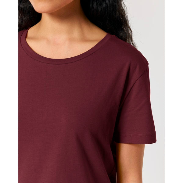 T Shirt Donna Con Scollo Tondo Ampio Stella Serena - personalizzabile con logo