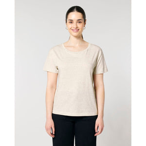 T Shirt Donna Con Scollo Tondo Ampio Stella Serena - personalizzabile con logo
