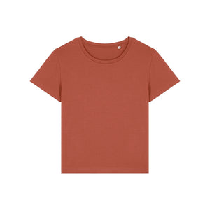 T Shirt Donna Con Scollo Tondo Ampio Stella Serena marrone / XS - personalizzabile con logo