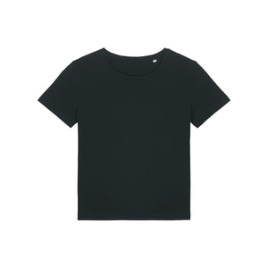 T Shirt Donna Con Scollo Tondo Ampio Stella Serena nero / XS - personalizzabile con logo