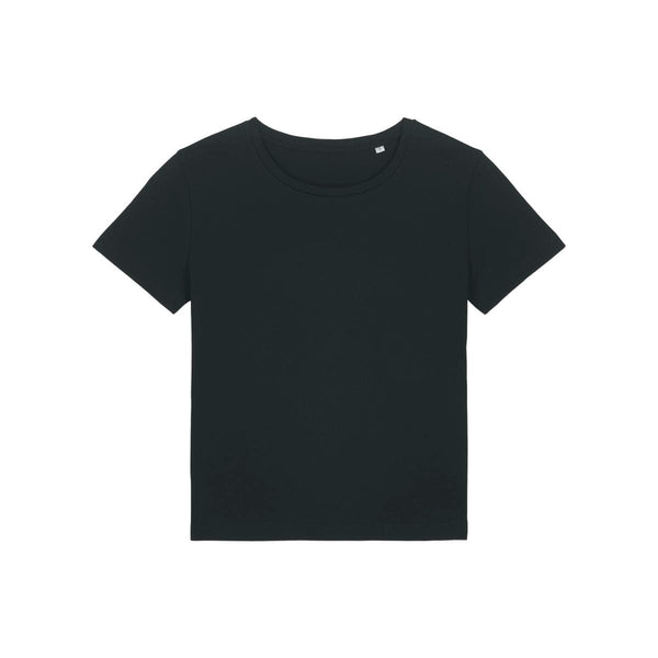 T Shirt Donna Con Scollo Tondo Ampio Stella Serena nero / XS - personalizzabile con logo