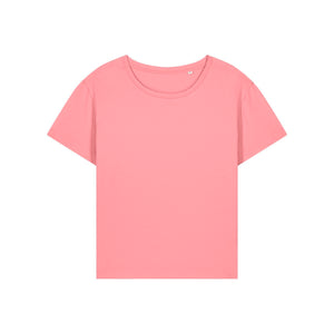 T Shirt Donna Con Scollo Tondo Ampio Stella Serena pink joy / XS - personalizzabile con logo