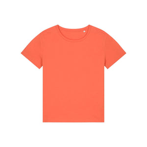 T Shirt Donna Con Scollo Tondo Ampio Stella Serena rosso / XS - personalizzabile con logo