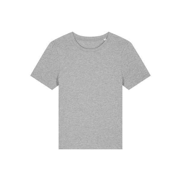 T Shirt Donna Corta Fitted Stella Ella grigio / XS - personalizzabile con logo