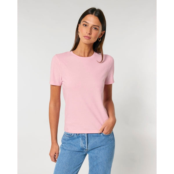 T Shirt Donna Corta Fitted Stella Ella - personalizzabile con logo