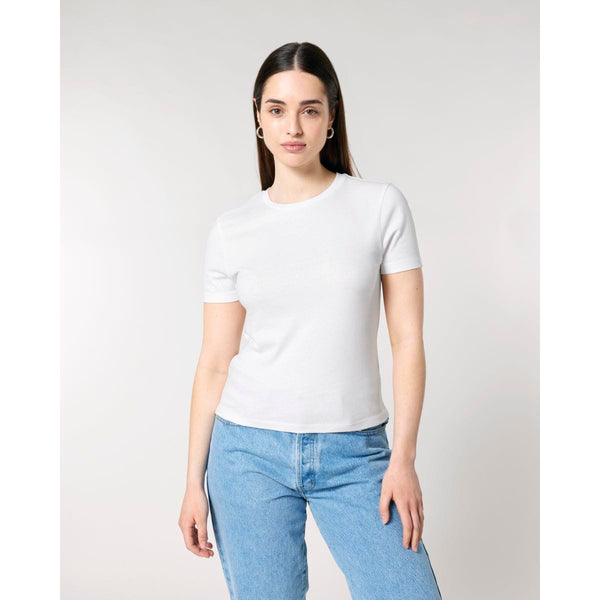 T Shirt Donna Corta Fitted Stella Ella - personalizzabile con logo