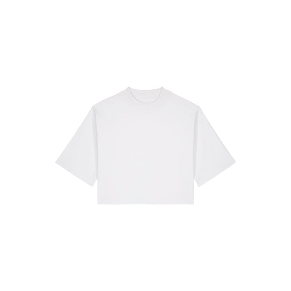 T Shirt Donna Corta In Cotone Riciclato Stella Raya bianco / XS - personalizzabile con logo