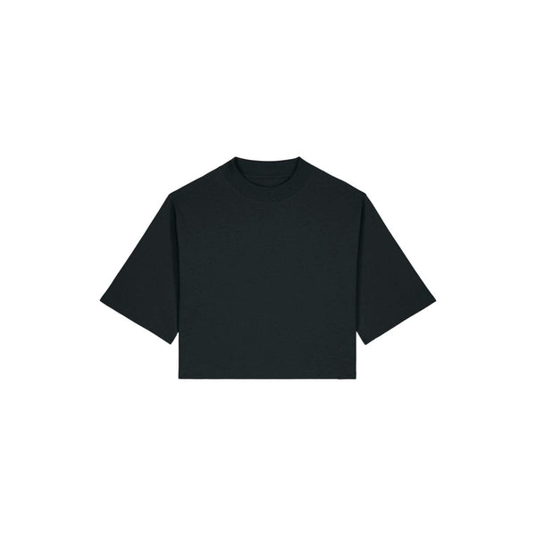 T Shirt Donna Corta In Cotone Riciclato Stella Raya nero / XS - personalizzabile con logo