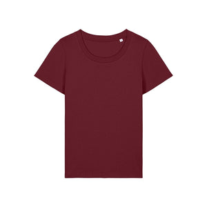 T Shirt Donna Fitted Stella Expresser 2.0 bordeaux / XS - personalizzabile con logo