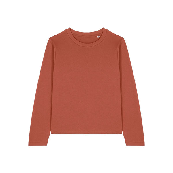 T Shirt Donna Iconic Manica Lunga Stella Muser Long Sleeve marrone / XS - personalizzabile con logo