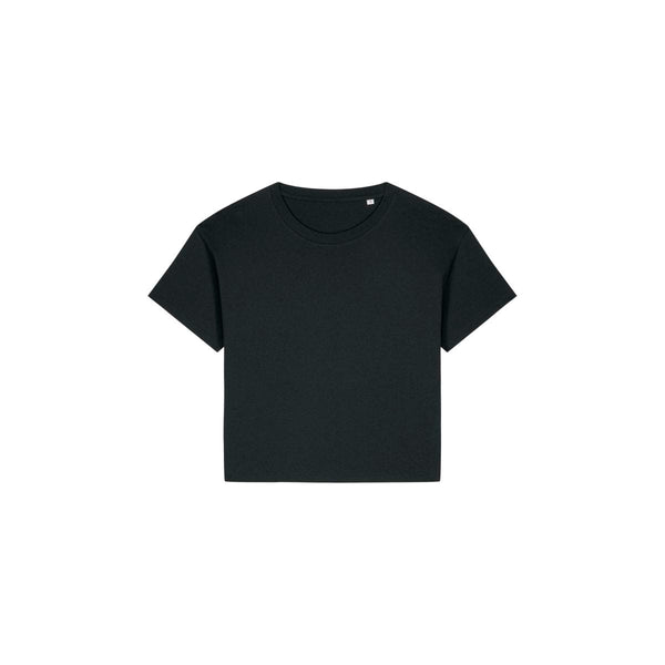 T Shirt Donna In Cotone Tencel™ Modal Stella Etta nero / XS - personalizzabile con logo