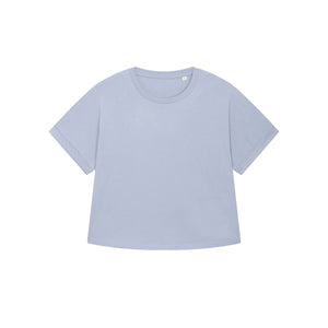 T Shirt Donna Oversized Con Maniche Rimboccate Stella Collider azzurro / XS - personalizzabile con logo