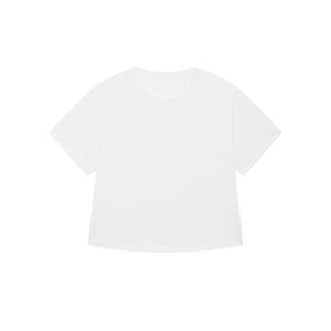 T Shirt Donna Oversized Con Maniche Rimboccate Stella Collider bianco / XS - personalizzabile con logo