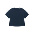 T Shirt Donna Oversized Con Maniche Rimboccate Stella Collider blu navy / XS - personalizzabile con logo