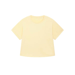 T Shirt Donna Oversized Con Maniche Rimboccate Stella Collider giallo / XS - personalizzabile con logo