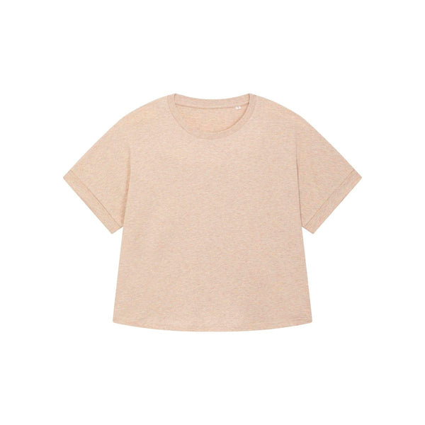 T Shirt Donna Oversized Con Maniche Rimboccate Stella Collider heather rainbow / XS - personalizzabile con logo