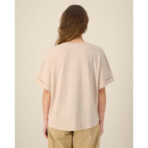 T Shirt Donna Oversized Con Maniche Rimboccate Stella Collider - personalizzabile con logo