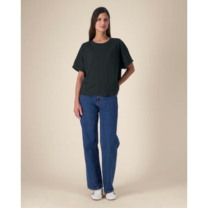 T Shirt Donna Oversized Con Maniche Rimboccate Stella Collider - personalizzabile con logo